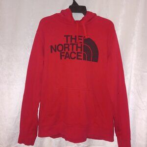 The North Face red hoodie